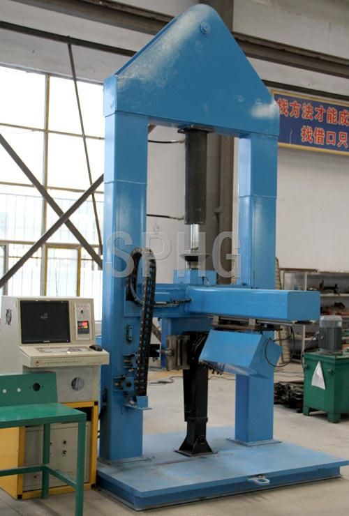 工作中的半挂车支撑装置试验机