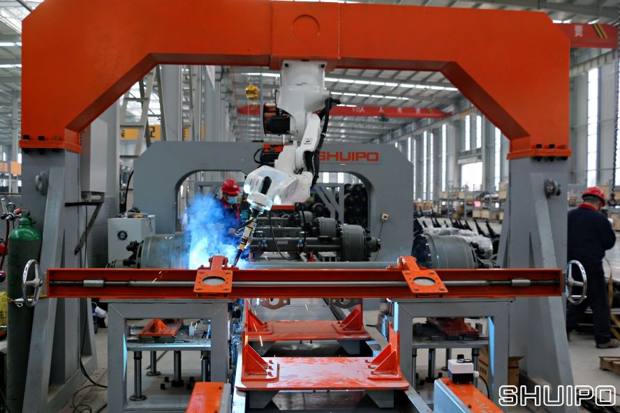 车桥板簧焊接装配线 车桥板簧焊接装配线