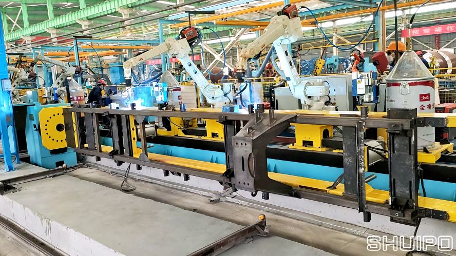 亚特搅拌车智能化生产线 亚特搅拌车智能化生产线