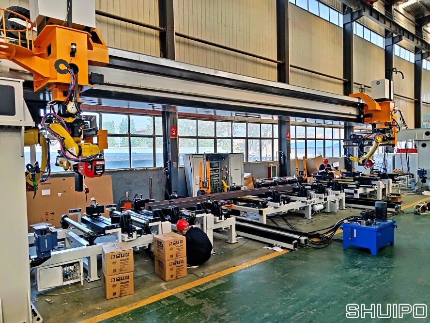左右大梁机器人焊接工作站 左右大梁机器人焊接工作站